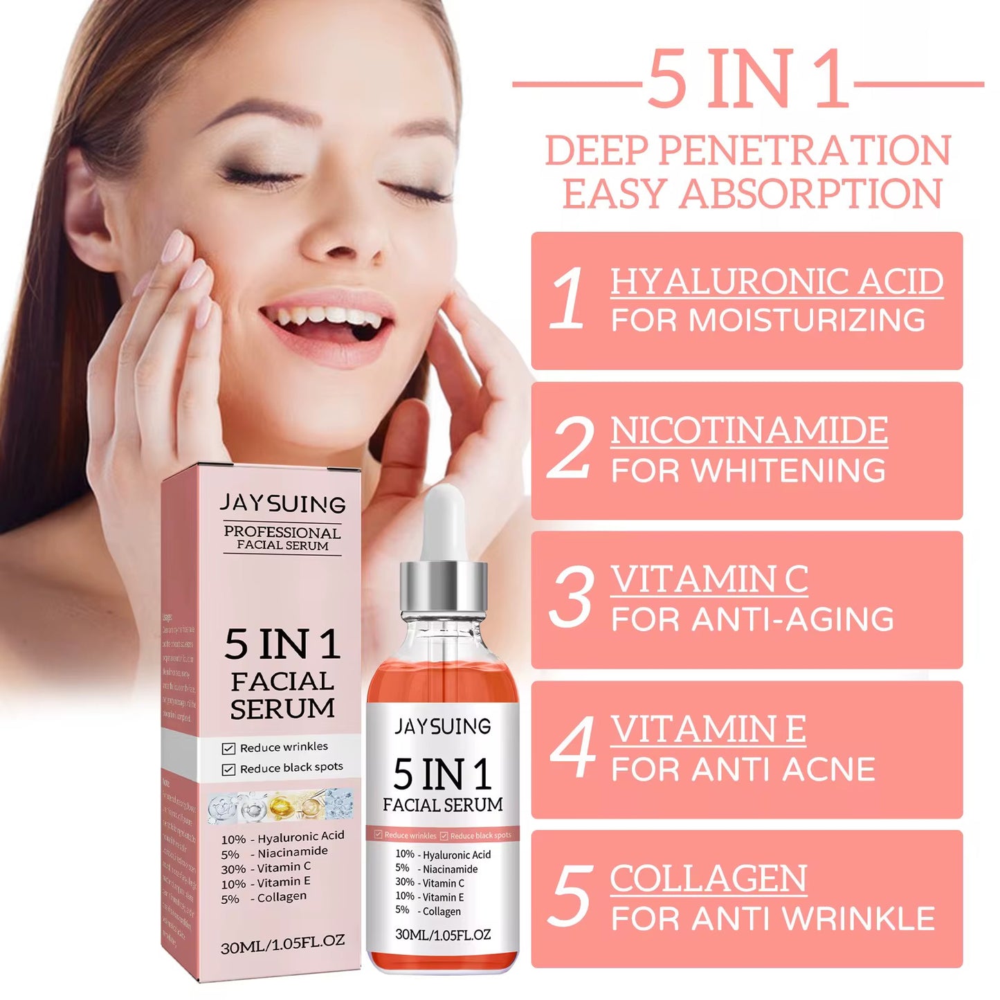 JAYSUING 5 IN 1 FACIAL SERUM